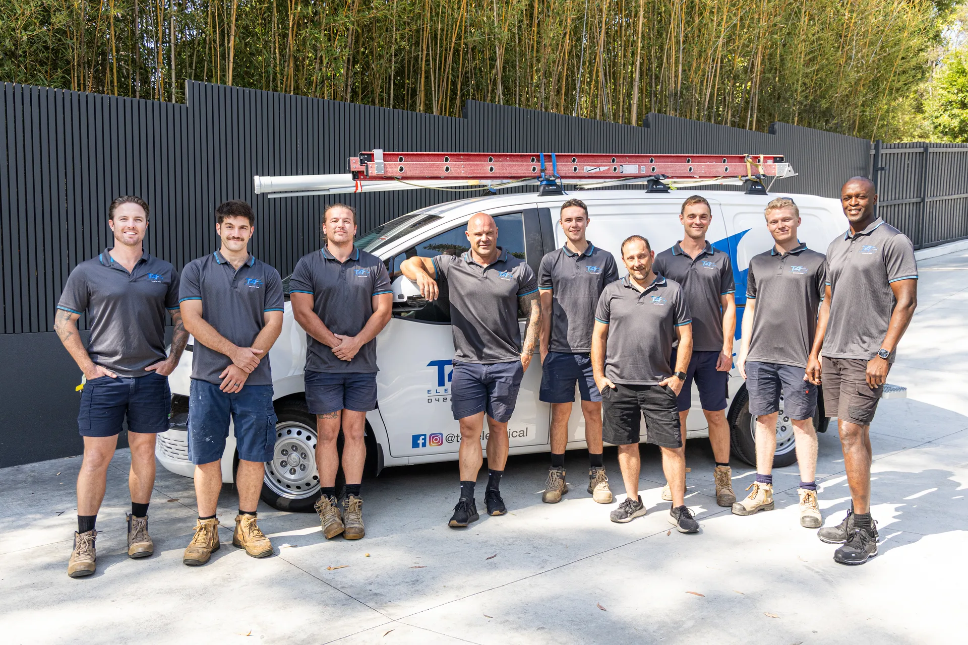 The Air Conditioning Coolangatta team with a service van